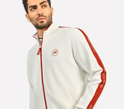 CRICKET TRACK TOP, WHITE
