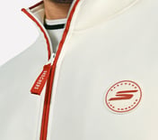 CRICKET TRACK TOP, WHITE