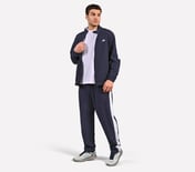 MENS COLORBLOCK TRACK JACKET, NAVY