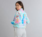 DOODLE PUFFER JACKET, H.PINK/ORANGE