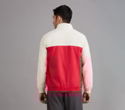 COLOR BLOCK PICKLEBALL WINDBREAKER, GRAY/RED