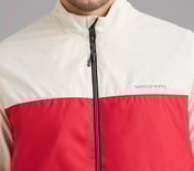 COLOR BLOCK PICKLEBALL WINDBREAKER, GRAY/RED