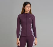 PLACEMENT PRINT JACKET, WHITE/TURQ/PURPLE