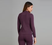 PLACEMENT PRINT JACKET, WHITE/TURQ/PURPLE