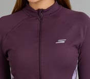 PLACEMENT PRINT JACKET, WHITE/TURQ/PURPLE
