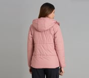 QUILTED WAIST CINCHED JACKET, PURPLE/YELL