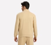 AIRY TRAVELLER FLEECE JACKET, NATURAL/BLUE