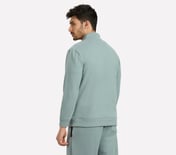 AIRY TRAVELLER FLEECE JACKET, OFF WHITE/NAVY