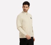 SKECHERS LIFESTYLE JACKET, NATURAL/BLUE
