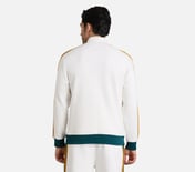 CONTRAST SHOULDER TAPE JACKET, WHITE