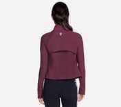 GOFLEX RIB JACKET, BURGUNDY/PINK Apparel Top View
