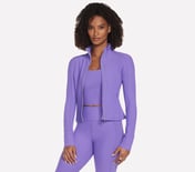 GOFLEX RIB JACKET, NEON PINK/PURPLE Apparel Lateral View