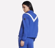 SKECH SWEATS FLEECE CHEVRON J, GUN METAL/ROYAL