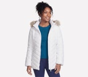 ON-THE-GO BELTED PARKA, WHITE