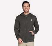 SKECH KNITS ULTRA GO FULL ZIP, OOLIVE