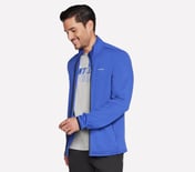 SKECH KNITS ULTRA GO THERMAL, GUN METAL/ROYAL Apparel Bottom View