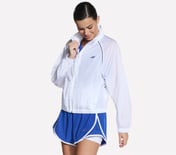 SKECHERS PERFORMANCE TRACK JACKET, WHITE