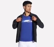 SKECHERS PREMIER DEUCE JACKET, BLACK