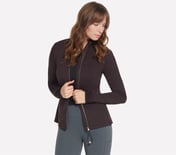 GOFLEX HARMONY FULL ZIP JACKE, BROWN/CHESTNUT