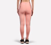 BRANDED TAPE APPLIQUE LEGGING, PURPLE/YELL
