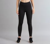 POWER MESH PANELLED LEGGING, BLACK