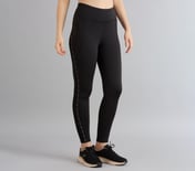 POWER MESH PANELLED LEGGING, BLACK