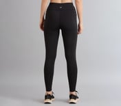 POWER MESH PANELLED LEGGING, BLACK
