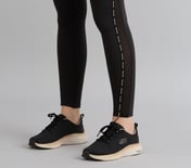 POWER MESH PANELLED LEGGING, BLACK