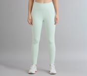 POWER MESH PANELLED LEGGINGS, YELLOW/BLUE
