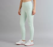 POWER MESH PANELLED LEGGINGS, YELLOW/BLUE