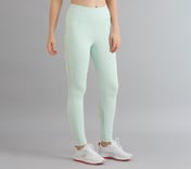 POWER MESH PANELLED LEGGINGS, YELLOW/BLUE