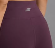 PRINTED PANEL LEGGING, WHITE/TURQ/PURPLE