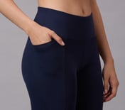 ORGANIC COTTON BRANDED LEGGIN, NAVY