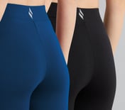 PACK OF 2 LEGGING, LUGGAGE/BLACK