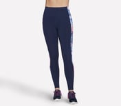 GOWALK SUMMER ROSE HW FL LEGG, NAVY Apparel Lateral View