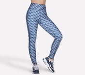 SKECHERS CHAIN HW FL LEGGING, NVY GRY WHT