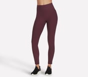 GOFLEX RIB FL HW LEGGING, BURGUNDY/PINK