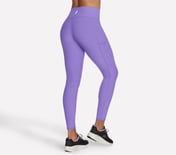 GOFLEX RIB FL HW LEGGING, NEON PINK/PURPLE Apparel Top View
