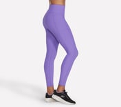 GOFLEX RIB FL HW LEGGING, NEON PINK/PURPLE Apparel Bottom View