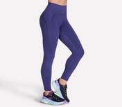 SKECHERS ENDURANCE SEAMLESS LEGGING, NAVY/PURPLE
