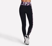 MISTY FLORAL HW FL LEGGING, BLACK/MAUVE