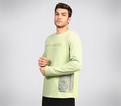 OASIS RANGER TEE, CHARCOAL/LT. GRAY Apparel Top View
