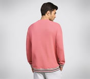 AD BOXY TEE, PINK/MULTI Apparel Left View