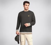 AD BOXY TEE, WHITE/SAPPHIRE Apparel Right View