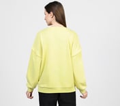 OASIS LAYERED SLEEVE SWEATSHIRT, MINT/YELLOW