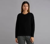 FLATKNIT FULL SLEEVE TEE, BLACK