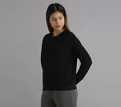 FLATKNIT FULL SLEEVE TEE, BLACK