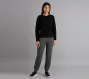 FLATKNIT FULL SLEEVE TEE, BLACK