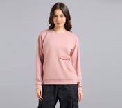 DROP SHOULDER FULL SLEEVE TEE, PURPLE/YELL Apparel Lateral View