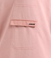 DROP SHOULDER FULL SLEEVE TEE, PURPLE/YELL Apparel Right View